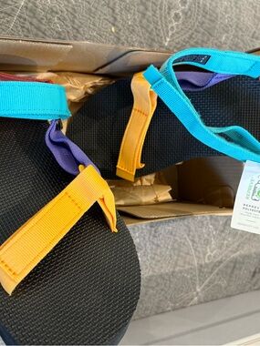 Teva Multicolor Sport Sandals - Yellow, Teal, Purple